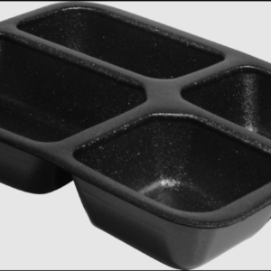 EMBALAGEM ISOPOR  MEIWA  MO-100/4 DIV PRETO S/TAMPA C/100