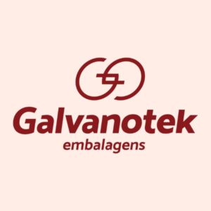 Logotipo da empresa de embalagens descartáveis Galvanotek