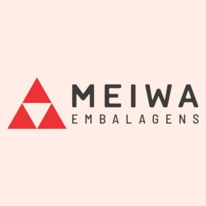 Logotipo da empresa de embalagens descartáveis para alimentos Meiwa